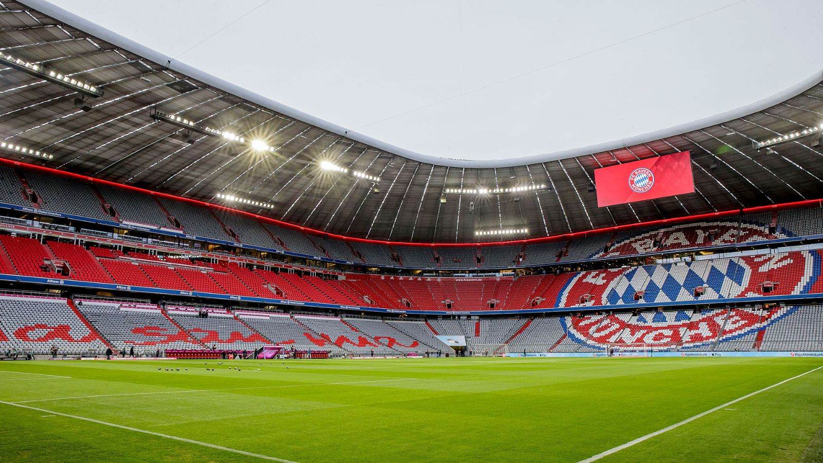 Vista externa da Allianz Arena em Munique