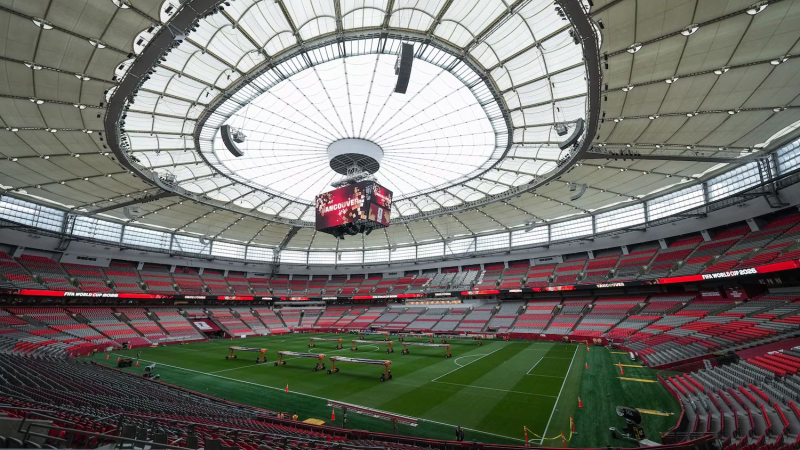 Vista do BC Place em Vancouver