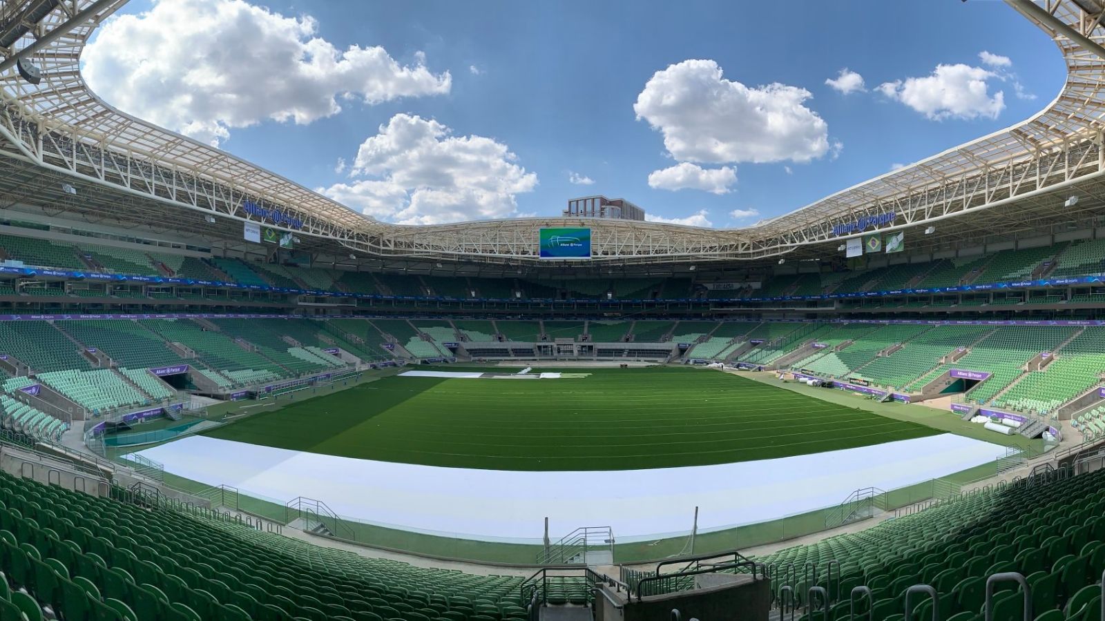 Vista externa do Nubank Parque, antigo Allianz Parque, em São Paulo